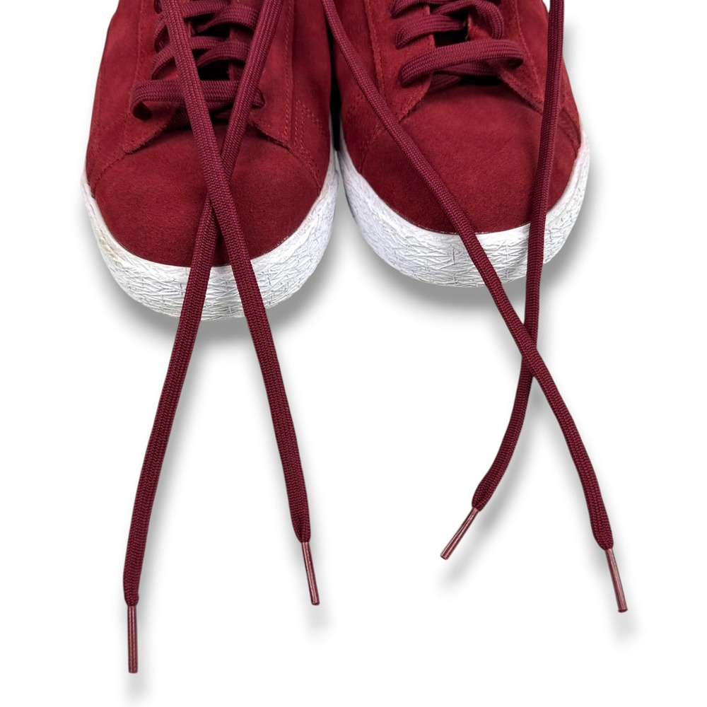 Nike Blazer Mid Premium Team Red Suede Mens 14 Big Swoosh Retro Shoes 429988-603 - Picture 9 of 12